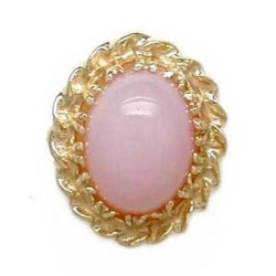 A1785 14K PINK PERUVIAN OPAL SLIDE 